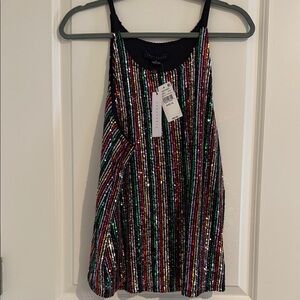 Sanctuary Red and Blue Sequin Camisole